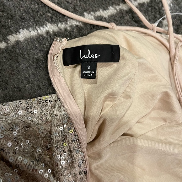 Women’s Full Length Gold Dress - Picture 3 of 5